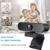 HD USB webcamera Video Chat Recording Mic with Microphone for PC Computer Free Driver Auto Focus Zoom Webcam