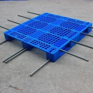 Heavy Duty Single Faced Plastic Pallets With Metal Reinforcement