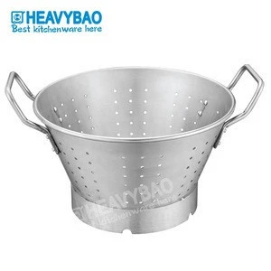 Heavybao Excellent Quality Kitchen Wares Tomato Stainless Steel Wire Mesh Colander Strainer With Handle
