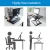 Import Height Adjustable Standing Desk Converter Riser Foldable Standing Up Desk Computer tabletop workstations from China