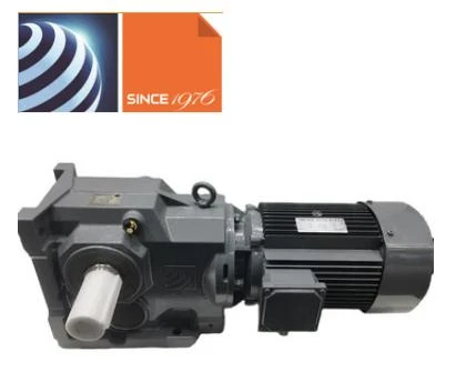 Helical gear reducer motor gearbox