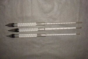 High accuracy glass API Hydrometer with thermometer, ASTM densitometer
