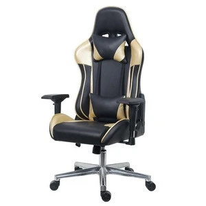 High Backrest Executive Red Color Racing Style Computer Gaming Office Chair With Lumbar Support