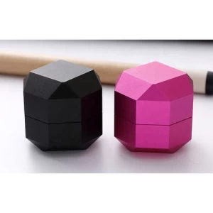 High-end Billiard Snooker Pool Cue 2 Layers Octagon Round Square Chalk Holder