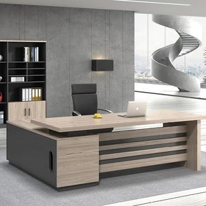 High end luxury office furniture L shape design strong home executive boss office desk