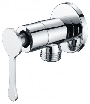 High pressure bathroom chrome brass angle valve