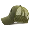 High profile camouflage hat embroidered logo trucker mesh cap army hat