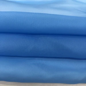 high quality 20D soft thin french silk mousseline satin  polyester microfiber fabric chiffon  transparent  fabric