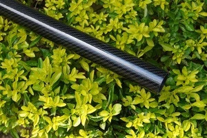 High quality 3K weaved cloth Carbon Fiber Tube/Pole/Pipe