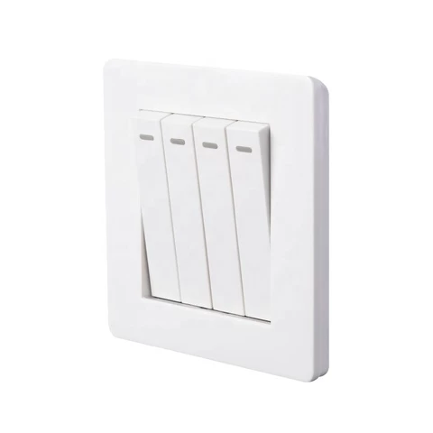 High-quality 4-button single-way electrical wall switch and non-remote control household power wall switch