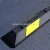 Import high quality black and yellow rubber parking curb from China