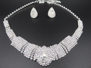 High quality Bridal jewelry set Rhinestones necklaces set Wedding jewelry set XL051