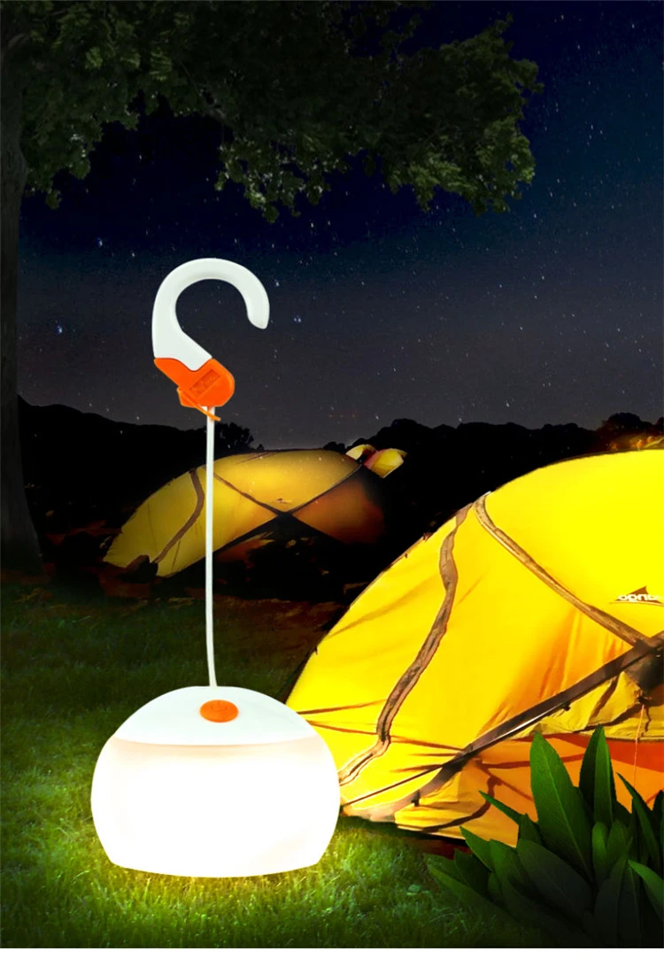 High Quality Camping Lantern Outdoor Light Keep Safe Waterproof Chargeable Battery Belt Hook Light