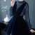 Import High Quality Custom Mesh See Through Polka Dot Keyhole Back Long Sleeve Sexy Mini Velvet Skater A Line Cocktail Party Dress from China