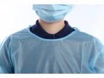 High quality Disposable PE PP protective waterproof and Anti-dust apron gowns with elastic cuffs