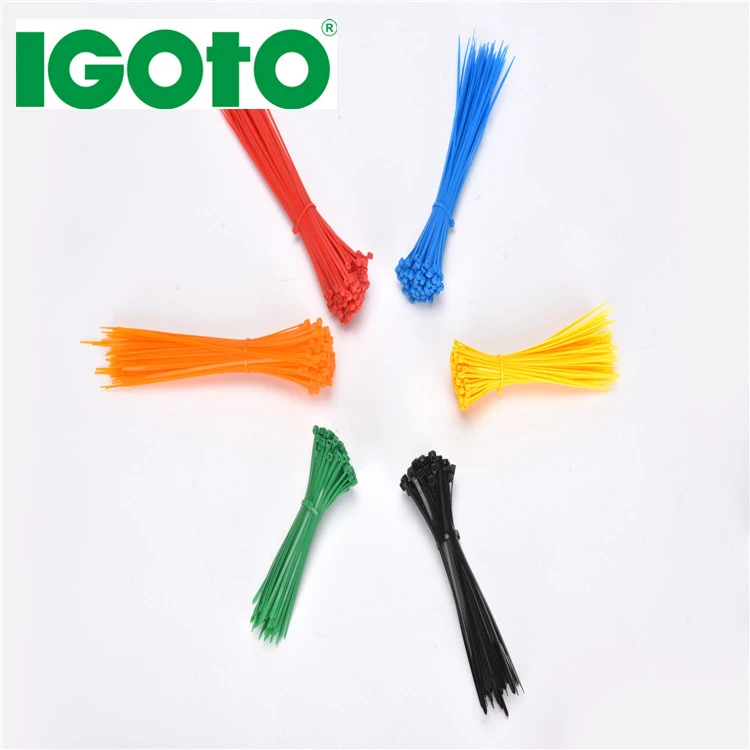 High Quality full size 100pcs/bag self-locking cable ties wholesale factory color cable ties