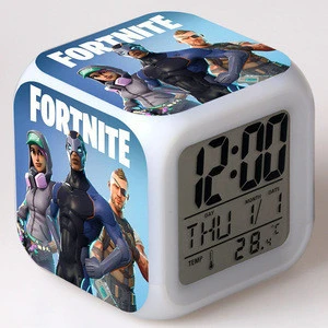 High Quality Game Fortnite Plastic Clocks Led Table Alarm Clocks Electronics Clocks For Students