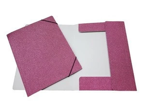 High quality paper pocket elastic file folder