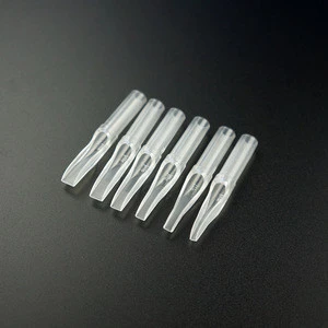 High Quality Plastic Disposable Tattoo Tip, Angled Round