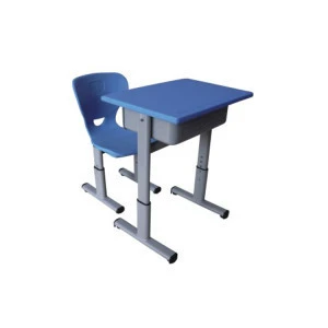 High Quality School Furniture Adjustable Single and Double School Desk and Chair for Adults and Children