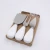 High Quality Stocked Ceramic Handle Stainless Steel Blade Cheese Tool set 3pcs Cheese Knife Set