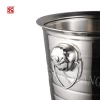 High Quality Storage Wine Water Metal Beer Pail Bucket Barrel Stainless Steel Ice Bucket With Ears