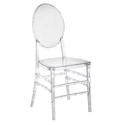 High quality transparent wholesale crystal plastic acrylic clear resin wedding chair banquet hotel chair