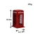 Import High quality UK tourist souvenir 3D British London red telephone booth metal keychain from China