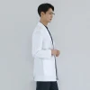 High quality white unisex hospital lab uniform doctor coat