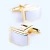 Import high quality wholesale price jewel classic rectangle gold plated men&#x27;s accessory clip set cuff link suits custom cufflinks from China