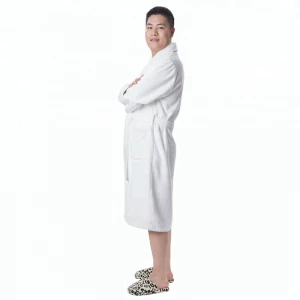 High trade mens 100% cotton hotel kimono spa waffle weave bath robe