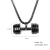 Import Hip Hop Jewelry Sports Fan Mens Womens Gift Barbell Exercise Charm Accessories Stainless Steel Gym Dumbbell Pendant Necklace from China