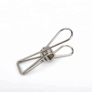 Hollow Out Binder Clips Stainless Steel Metal Clothes Pegs