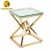 Import Home furniture living room sets modern high quality glass centre table gold coffee table for sale from China