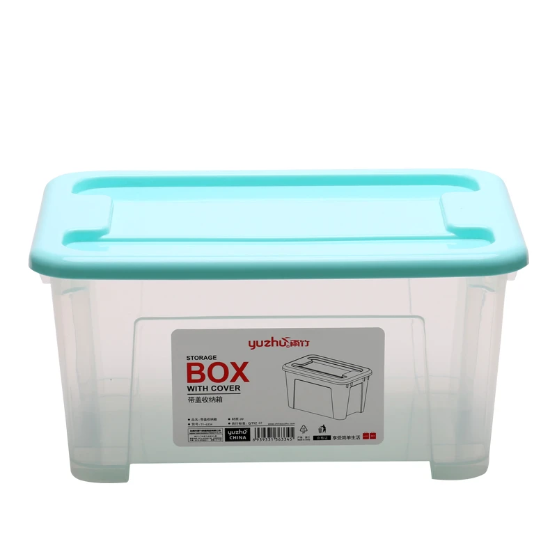 Home Use Convenient Multi-function with Lid Transparent Large Plastic Clothes Storage Box