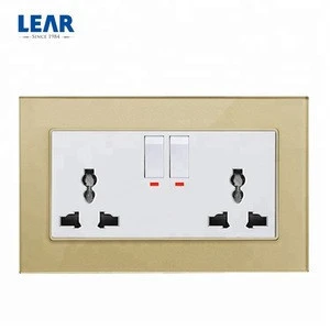Hot sale 2019  modern design international electrical wall switch and socket