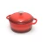 Import hot sale  cast iron red  enamel pot enamel cookware cast iron enamel skillet with two handles from China