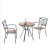 Import hot sale cheap  free sample Outdoor Dining padded Chair 6seater table Garden Furniture patio outdoor furniture garden set from China
