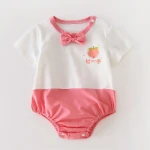 hot sale custom cotton new born baby knitted boy clothes romper girl baby rompers