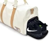 Hot sale customized cotton canvas vintage waterproof men gym travel duffel bags
