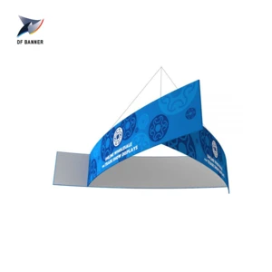 Hot sale Customized Trade Show Folding Circle Round Aluminum Frame Tension Fabric Display