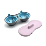 hot sale Double Egg Poacher Cups Egg Cooker Microwave Poached Egg Steamer Kitchen Gadget