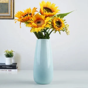 Hot Sale Flower Pots & Planters Ceramic Bottle Shape Cheap Glaze Ceramic Porcelain Flower Vase