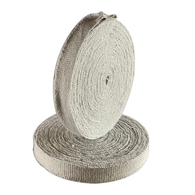 Hot Sale Heat Insulation Ceramic Fiber Braided Tape With SS Wire