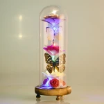 Hot sale Home&amp; wedding decoration Various butterfly samples Custom artificial rose  flower For Baby Girl Gifts