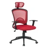Hot sale new product office chair executive mesh pp armrest red mesh chair office ergonomic