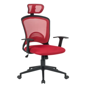 Hot sale new product office chair executive mesh pp armrest red mesh chair office ergonomic