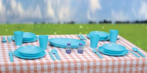 Hot Sale Plastic Food GradeTravel Picnic Plate- Cup Set