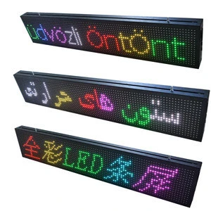 Hot Sale Single Full Color Led Moving small Message Display sign Board P10/P10 LED Sign 16x32