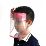 Hot Sale Transparent PET Good Material Fast Shipping Face Shield With Hat For Kids Glasses